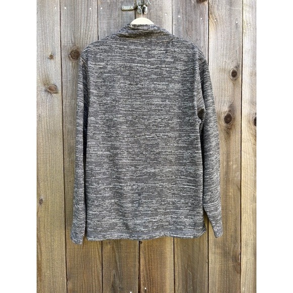 Majestic Mens LA Dodgers Quarter Zip Pullover Marled Gray Blue Logo Size M - Picture 2 of 3